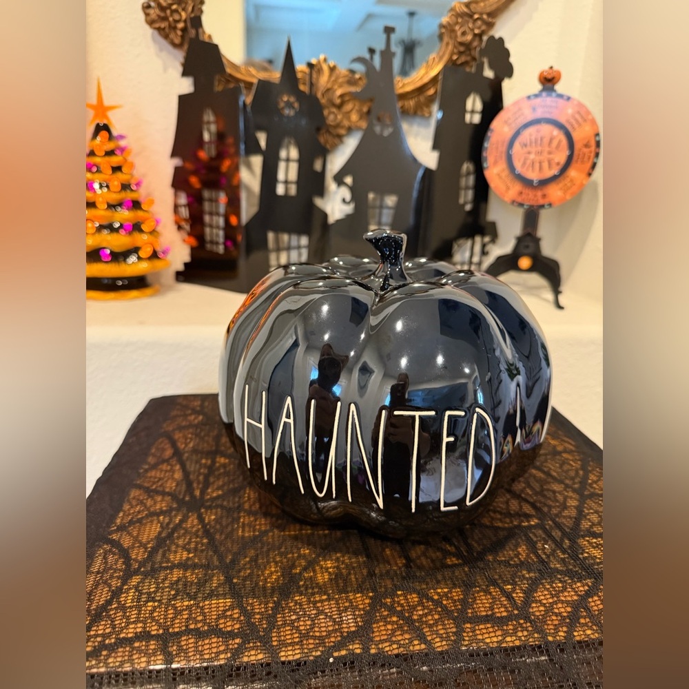 Rae Dunn Artisan Collection Halloween HAUNTED Pumpkin